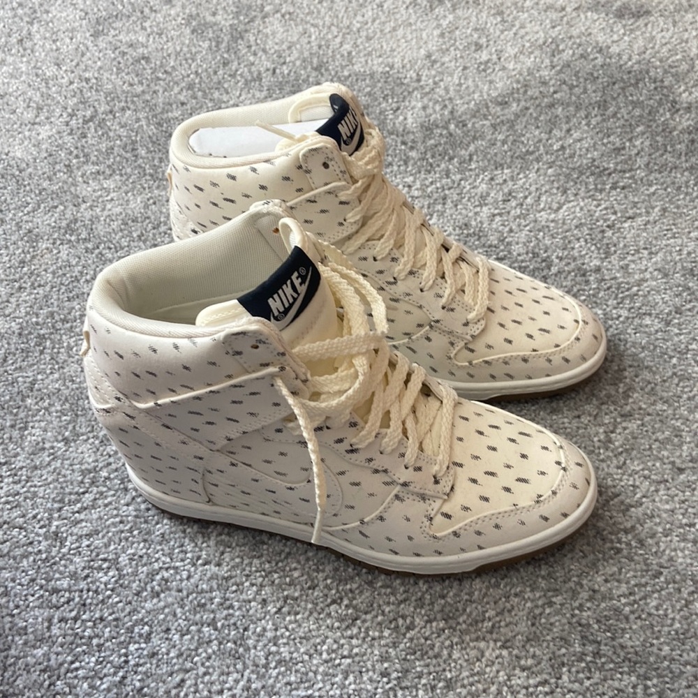 Nike white wedges